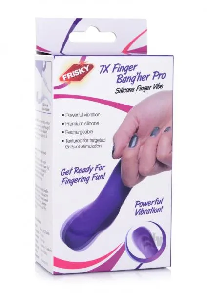 Vibrators Seductucom Frisky Finger Bangher Pro Purple
