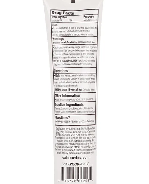 California Exotic Novelties Enhancers Tush Eze Desensitizing Gel 15 Oz