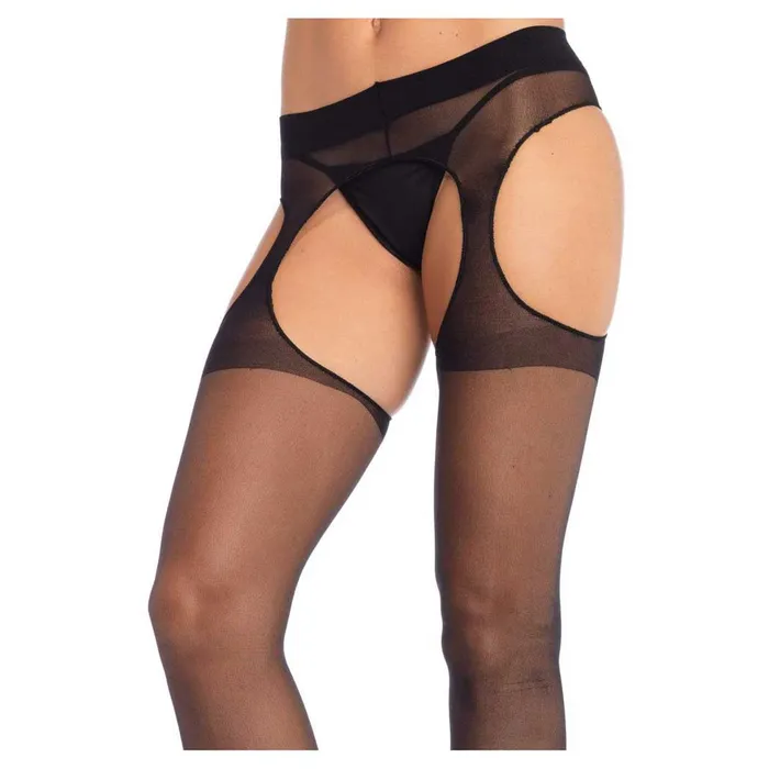 Hosiery iloveexcitement Leg Avenue Eden Sheer Suspender Pantyhose