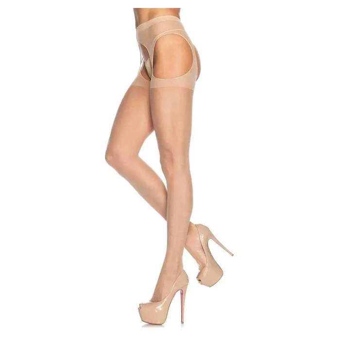 Hosiery iloveexcitement Leg Avenue Eden Sheer Suspender Pantyhose