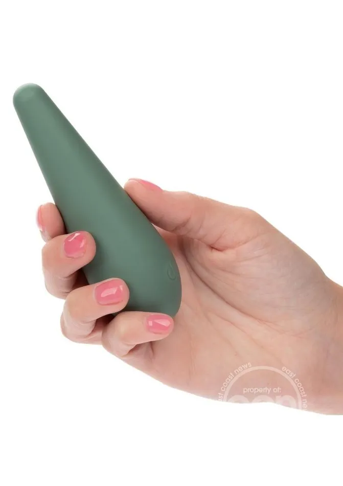 Mod Chic Rechargeable Silicone Vibrator Green Cal Exotics Female Sex Toys