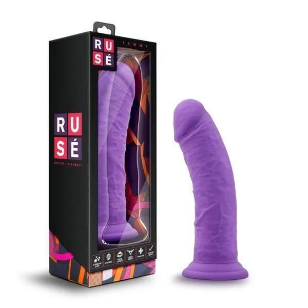 Dildos Blush Jammy Silicone Thick Suction Cup 8 Inch Dildo Purple