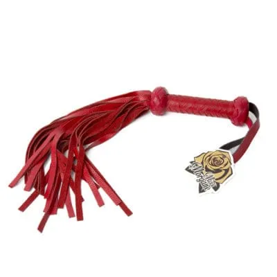 Landco Restraints Miss Morgane Gold Medium Red Leather Whip
