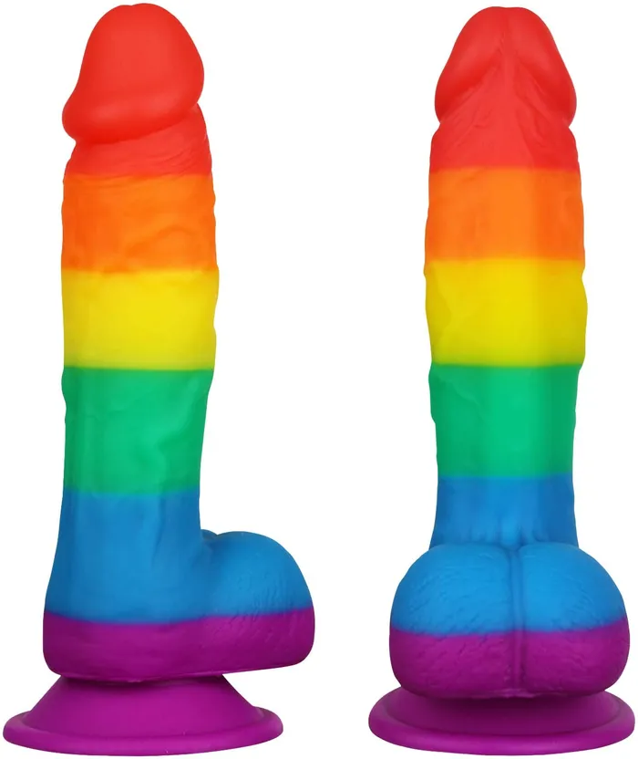 Lusty Age Dildos Rainbow Soft Big Realistic Silicone Dildo