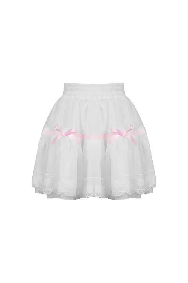 Pleated Mini Skirt with Pink Bows Sweet Lolita Style EVEs SECRETS Vibrators