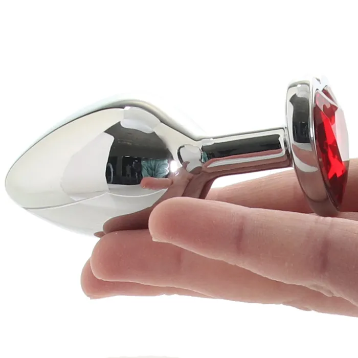 Anal Jewel Large Ruby Heart Plug CalExotics