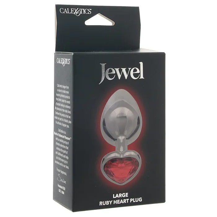 Anal Jewel Large Ruby Heart Plug CalExotics