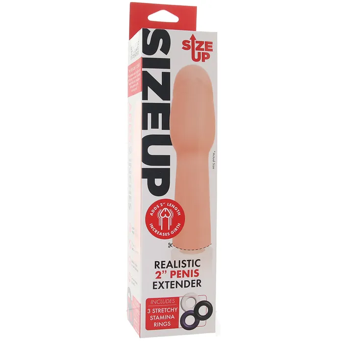 Anal XGen Size Up 2 Inch Realistic Extender in Light