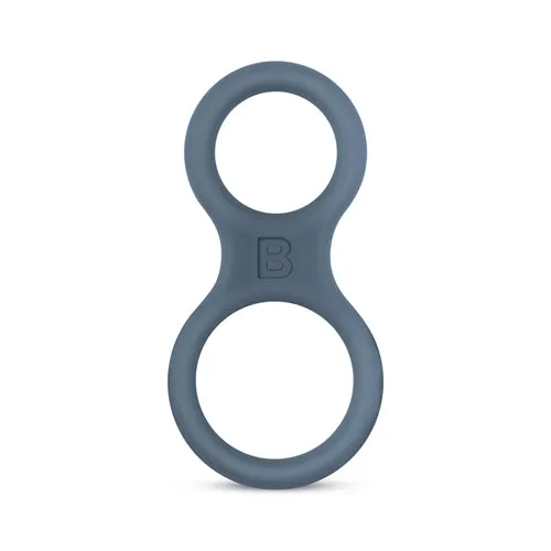 Male Sex Toys HonourSkintwocom Boners Silicone Cock Ring And Ball Stretcher Grey