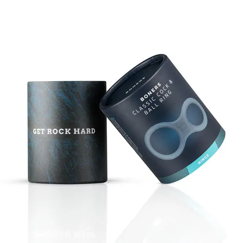 Male Sex Toys HonourSkintwocom Boners Silicone Cock Ring And Ball Stretcher Grey
