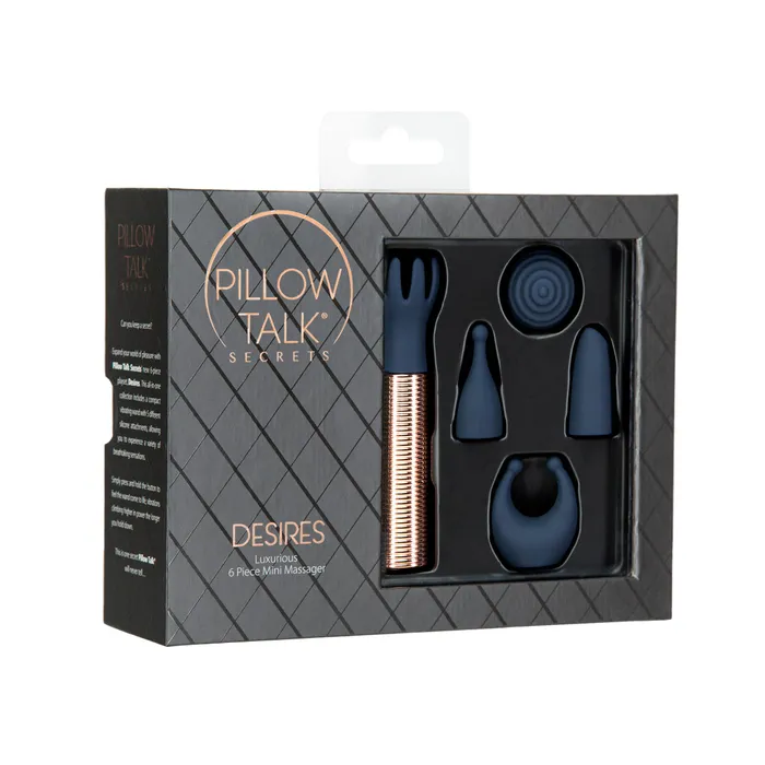 Pillow Talk Female Sex Toys Pillow Talk Secrets Desires 6Piece Mini Massager Set Navy Pillow Talk Female Sex Toys Pillow Talk Secrets Desires 6Piece Mini Massager Set Navy