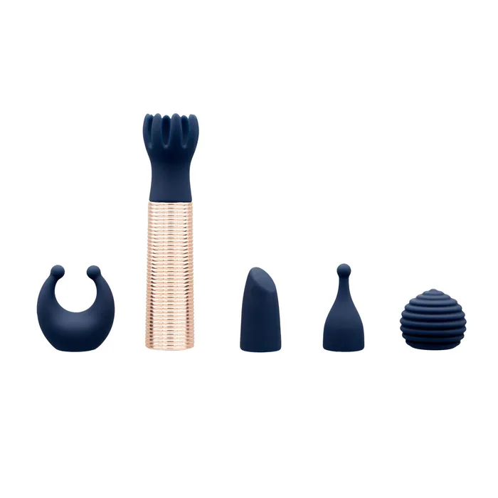 Pillow Talk Female Sex Toys Pillow Talk Secrets Desires 6Piece Mini Massager Set Navy