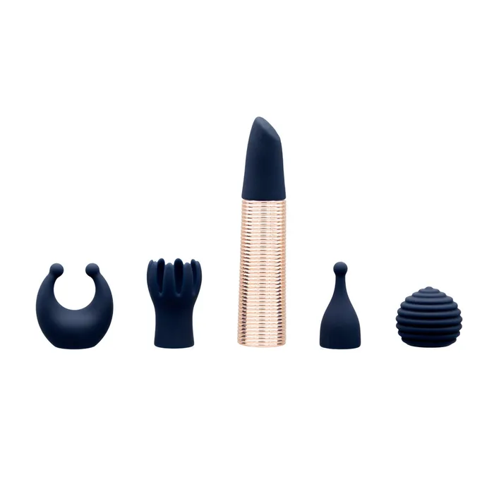 Pillow Talk Female Sex Toys Pillow Talk Secrets Desires 6Piece Mini Massager Set Navy