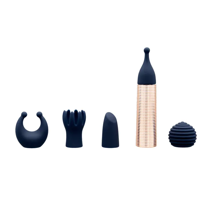 Pillow Talk Female Sex Toys Pillow Talk Secrets Desires 6Piece Mini Massager Set Navy