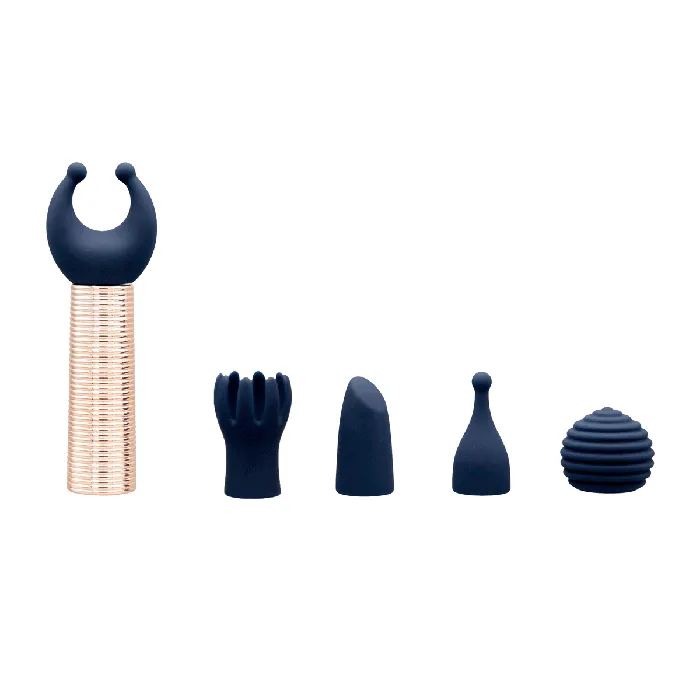 Pillow Talk Female Sex Toys Pillow Talk Secrets Desires 6Piece Mini Massager Set Navy
