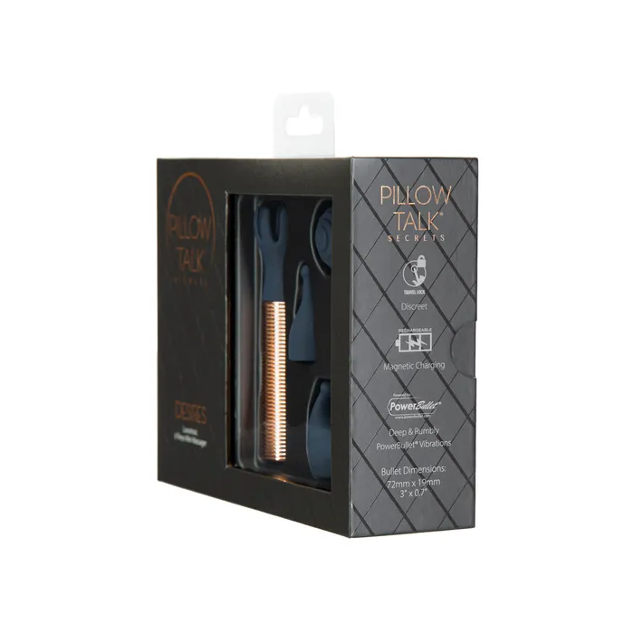 Pillow Talk Female Sex Toys Pillow Talk Secrets Desires 6Piece Mini Massager Set Navy
