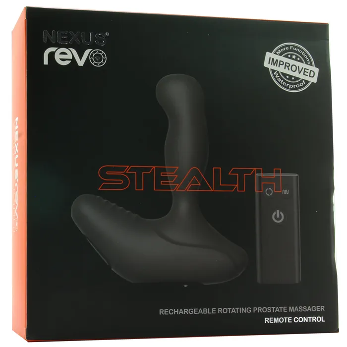 Revo Stealth Rotating Remote Prostate Massager in Black Nexus Anal Revo Stealth Rotating Remote Prostate Massager in Black Nexus Anal