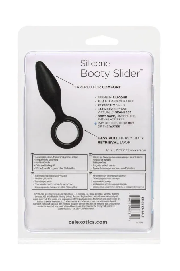 Cal Exotics Anal Cal Exotics Booty Slider Butt Plug Black