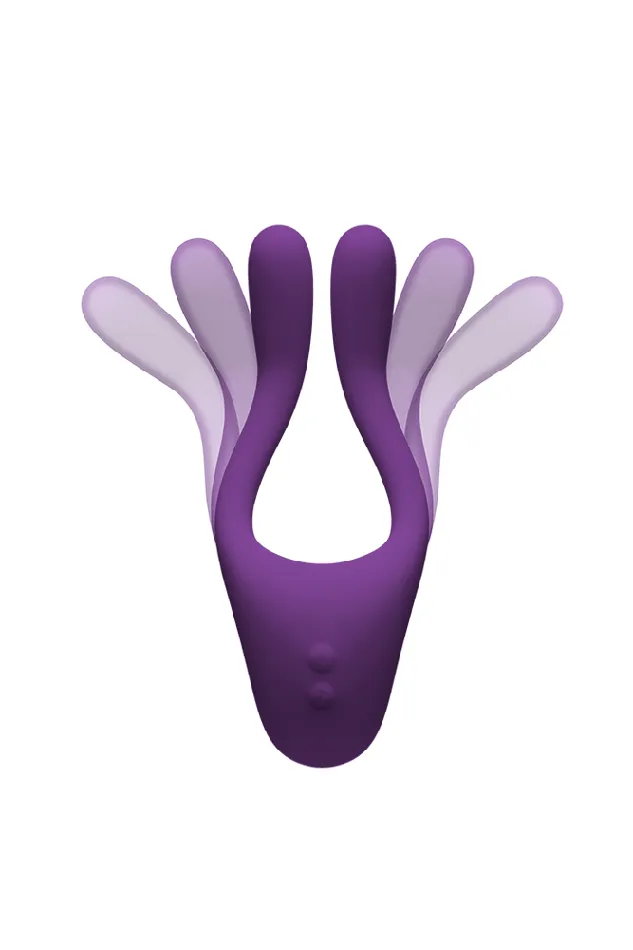 Doc Johnson Doc Johnson TRYST v2 Bendable MultiErogenous Zone Massager Remote Purple Vibrators