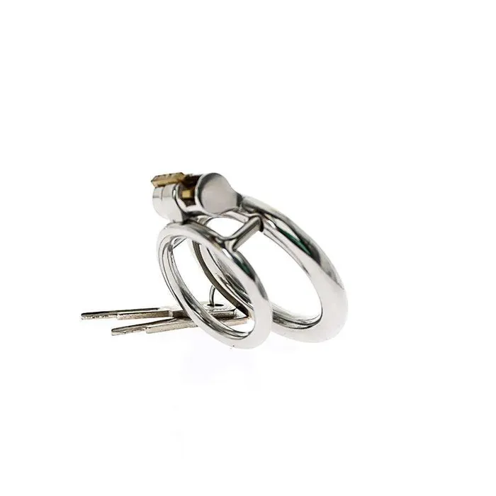 Oxyshop Male Sex Toys Chastity Training ring Flat Locking Double Cock ring