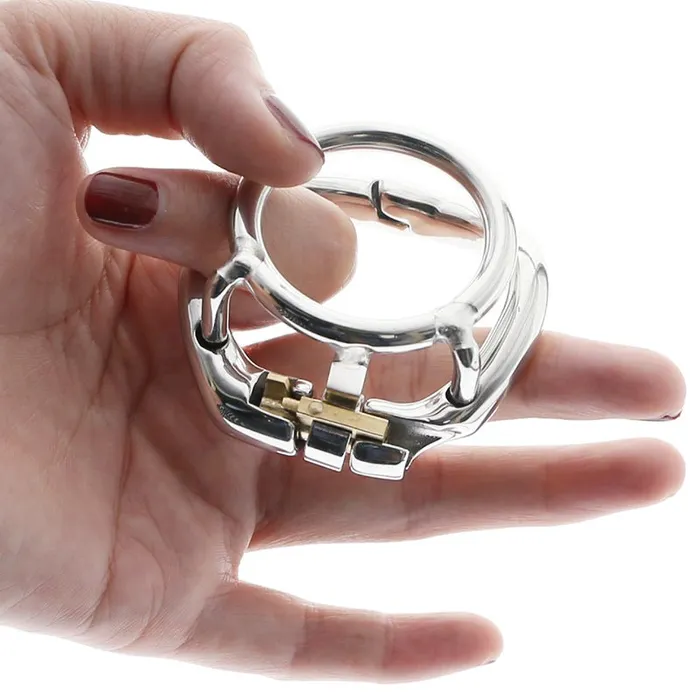 Oxyshop Male Sex Toys Chastity Training ring Flat Locking Double Cock ring