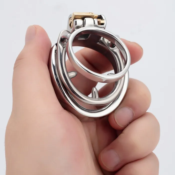 Oxyshop Male Sex Toys Chastity Training ring Flat Locking Double Cock ring