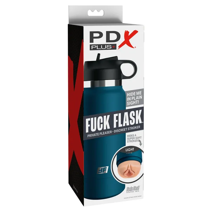 Pipedream PDX Plus Fuck Flask Private Pleaser Blue Pipedream Vibrators
