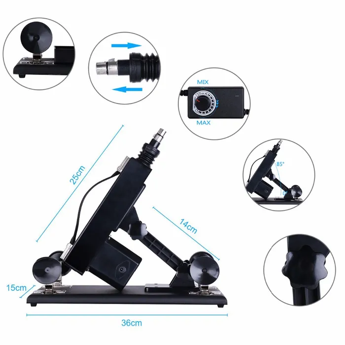 LAZADASEXTOYS HISMITH Sex Machine for Women Retractable Machine Gun Pumping Sex Gun Adjustable Speed Love Machines for Women Sex Products Female Sex Toys