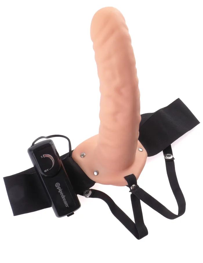 Pipedream Female Sex Toys Fetish Fantasy Series 8Inch Vibrating Hollow Strapon Flesh Pipedream Female Sex Toys Fetish Fantasy Series 8Inch Vibrating Hollow Strapon Flesh