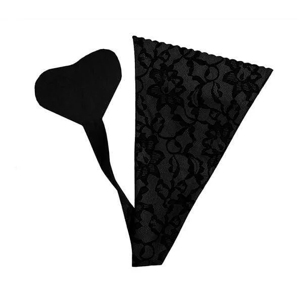 Bye Bra Anal Bye Bra Adhesive Invisible G String Lace OS Black Bye Bra Anal Bye Bra Adhesive Invisible G String Lace OS Black