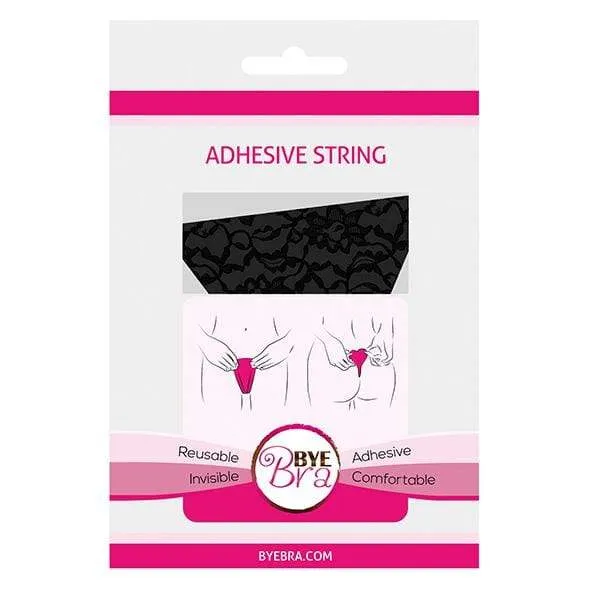 Bye Bra Anal Bye Bra Adhesive Invisible G String Lace OS Black Bye Bra Anal Bye Bra Adhesive Invisible G String Lace OS Black