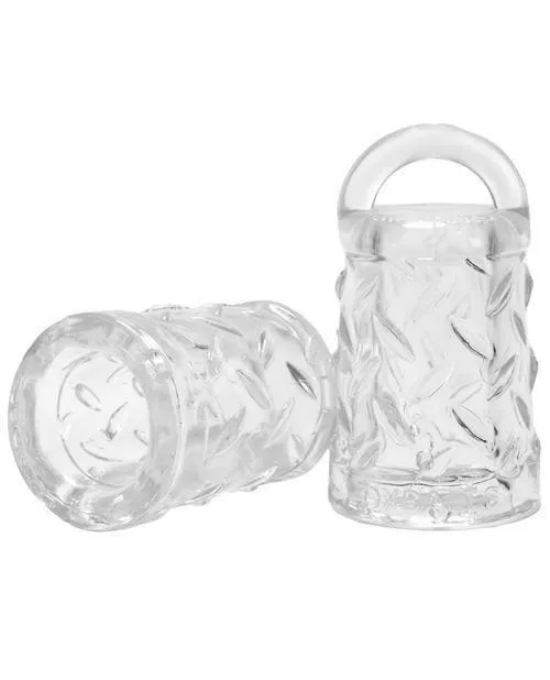 Dildos Oxballs Gripper Nipple Suckers Clear Blue Ox Designs LLCDba Oxballs