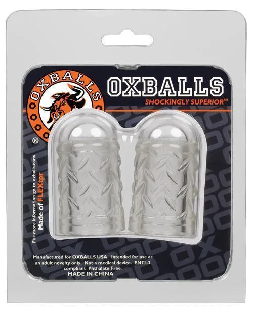 Dildos Oxballs Gripper Nipple Suckers Clear Blue Ox Designs LLCDba Oxballs