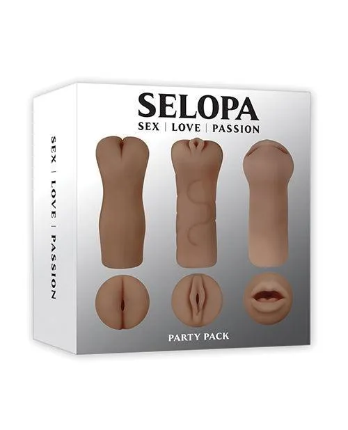 Evolved Novelties INC Selopa Party Pack Strokers Dark Anal