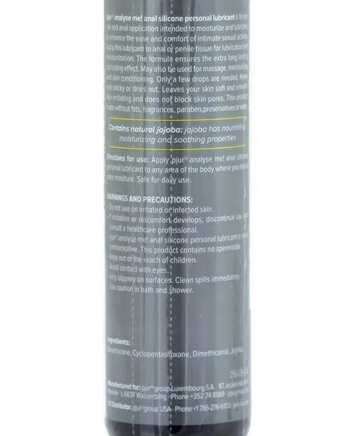 Lubricants Pjur Group USA Pjur Analyse Me Silicone Personal Lubricant 100 Ml Bottle Lubricants Pjur Group USA Pjur Analyse Me Silicone Personal Lubricant 100 Ml Bottle