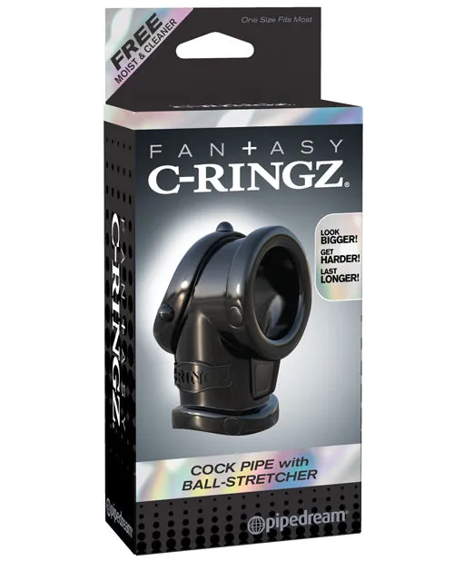 Pipedream Products Male Sex Toys Fantasy CRingz Cock Pipe wBall Stretcher Black Pipedream Products Male Sex Toys Fantasy CRingz Cock Pipe wBall Stretcher Black