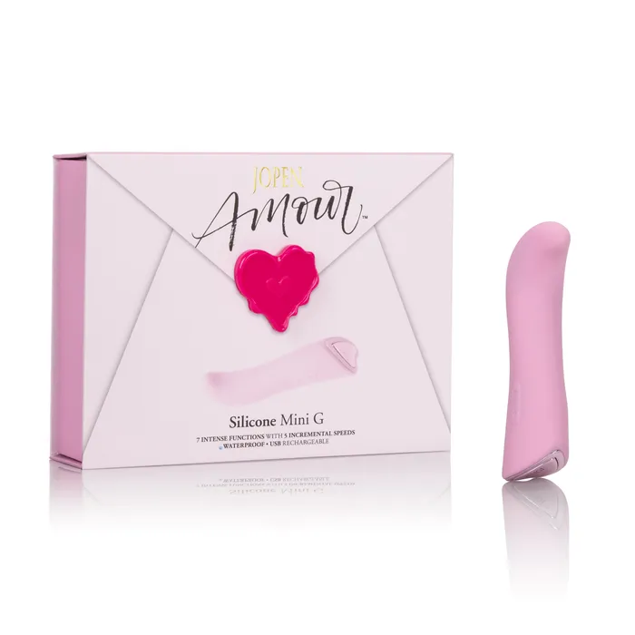 Vibrators Jopen Jopen Amour Silicone Mini G Spot Vibrator Pink