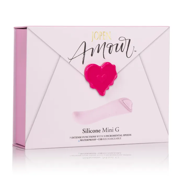 Vibrators Jopen Jopen Amour Silicone Mini G Spot Vibrator Pink