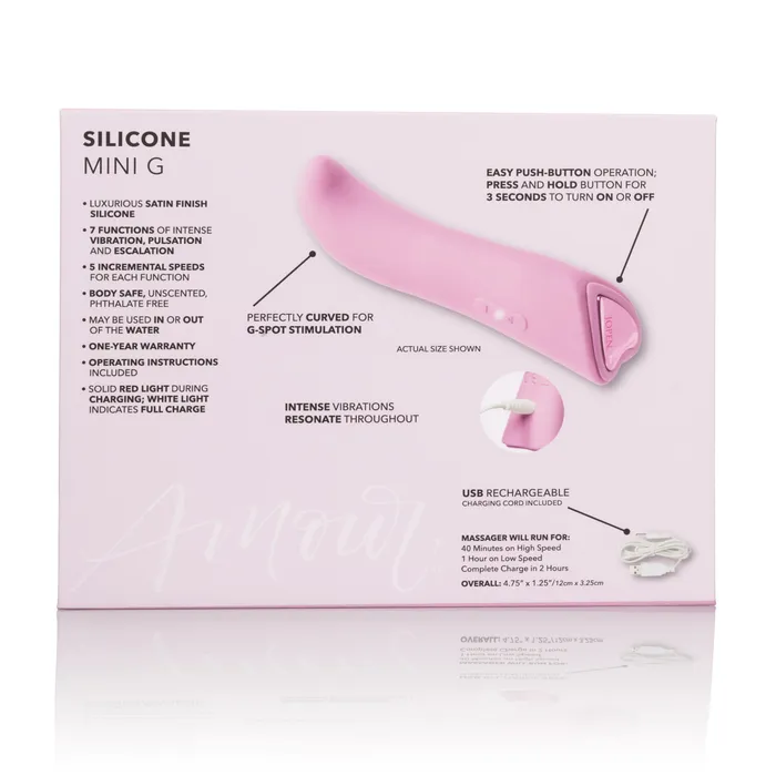 Vibrators Jopen Jopen Amour Silicone Mini G Spot Vibrator Pink
