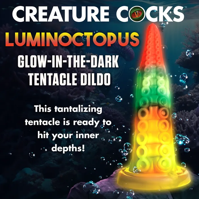 Dildos Luminoctopus GlowintheDark Tentacle Dildo Creature Cocks