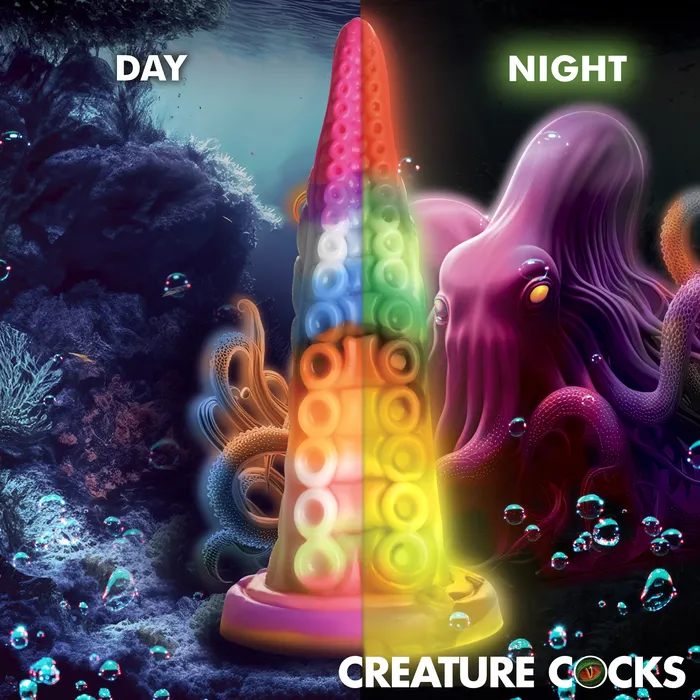 Dildos Luminoctopus GlowintheDark Tentacle Dildo Creature Cocks