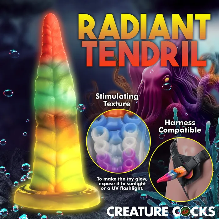 Dildos Luminoctopus GlowintheDark Tentacle Dildo Creature Cocks