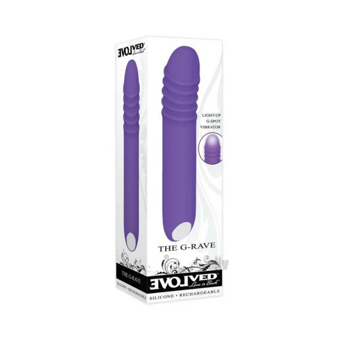 Evolved Vibrators Evolved The Grave Lightup Vibrator Purple
