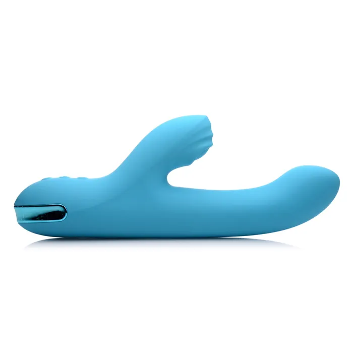 Inmi 5 Star Rabbit 13X Silicone Pulsing Vibrating Rabbit Teal Vibrators