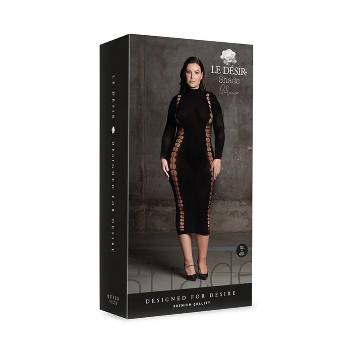 Shots America LLC Vibrators Shots Le Desir Shade Carme XI Dress with Turtleneck Black Queen Size Shots America LLC Vibrators Shots Le Desir Shade Carme XI Dress with Turtleneck Black Queen Size