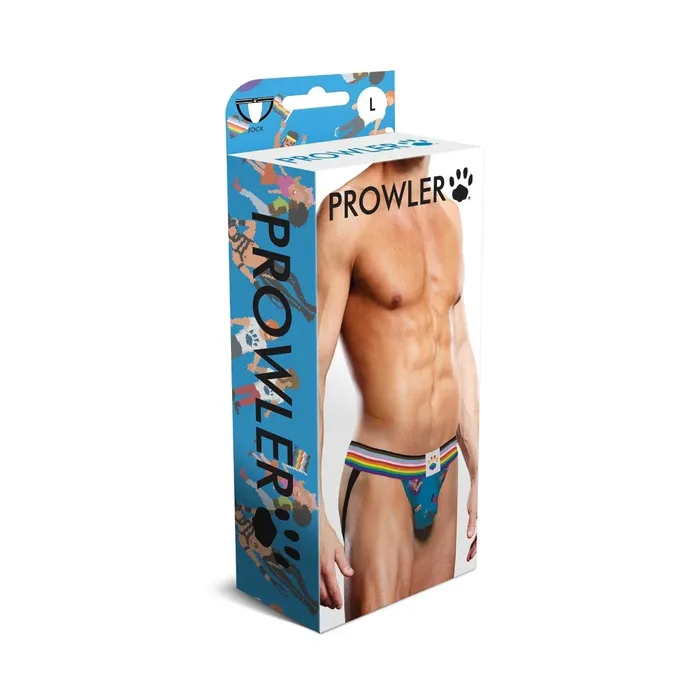 Anal Prowler Prowler Pixel Art Gay Pride Collection Jock Strap Blue Rainbow