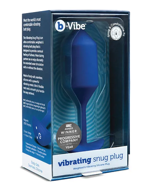 bVibe Vibrating Weighted Snug Plug XL 247 g Navy Open Desires Male Sex Toys bVibe Vibrating Weighted Snug Plug XL 247 g Navy Open Desires Male Sex Toys