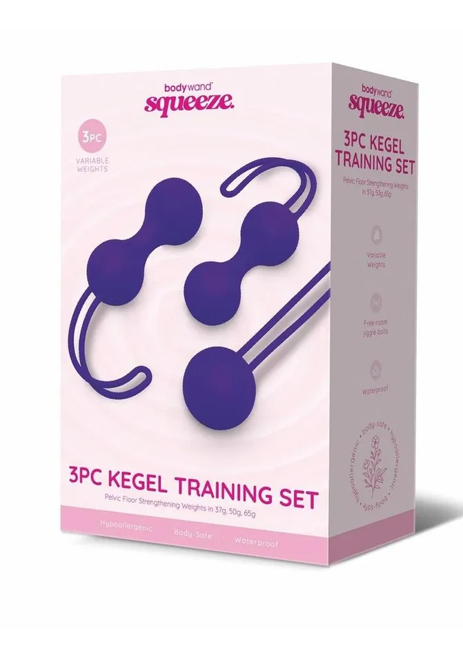 Bodywand Squeeze Silicone Kegal Training Set 3765g Bodywand Anal