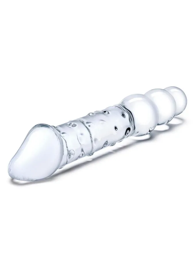 Glas Dildos Glas Double Ended Glas Dildo with Anal Beads