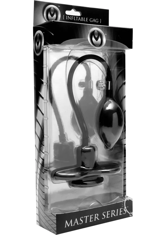 Male Sex Toys Master Series Master Series Inhibitor Inflatable Gag